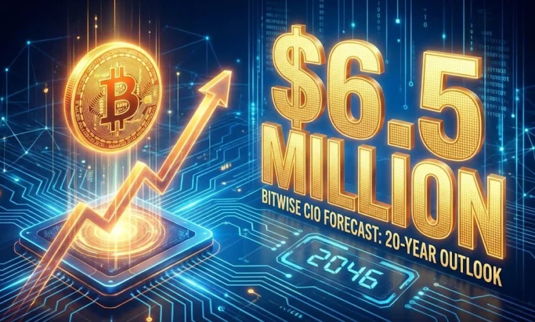 Bitwsie CIO Matt Hougan:Bitcoin Could hit $6.5 Million in 20 Years